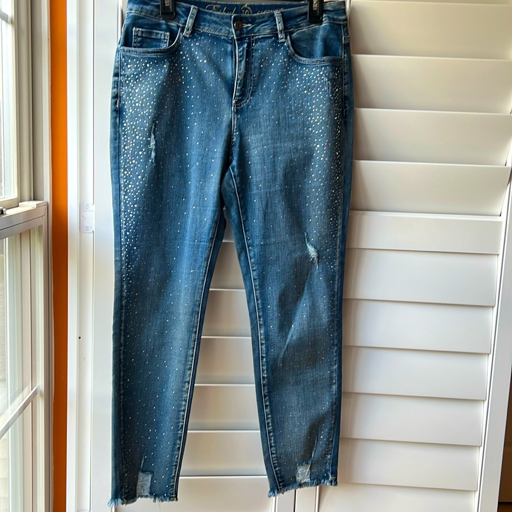 Ethyl Jeans Size 10 Classic Rhinestone Embellished Women’s Denim Jeans